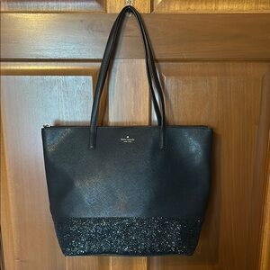 Kate Spade Black Tote with Sparkle Detail